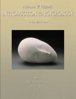 Atkinson &amp; Hilgard's Introduction to Psychology 14th 9780155050693 Front Cover