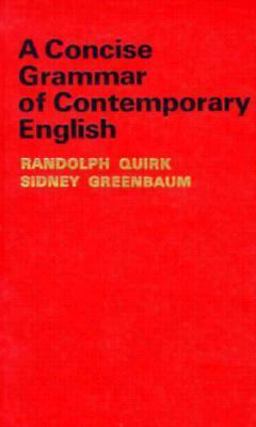 Concise Grammar of Contemporary English  9780155129306 Front Cover