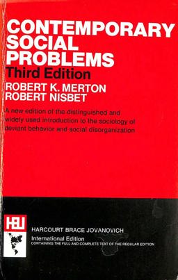 Contemporary Social Problems Contemporary Social Problems
