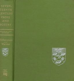 Seventeenth Century Prose and Poetry 2nd 9780155802377 Front Cover