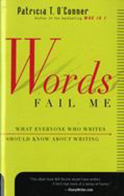 Words Fail Me  9780156010870 Front Cover