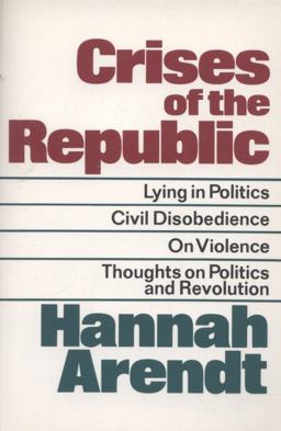 Crises of the Republic  9780156232005 Front Cover