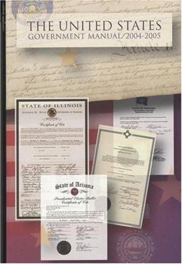 United States Government Manual  9780160723278 Front Cover