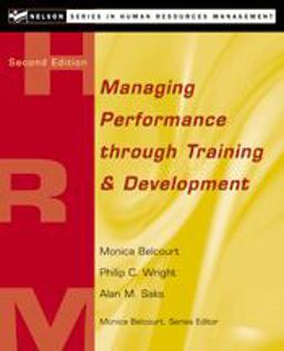 Managing Performance Through Training and Development