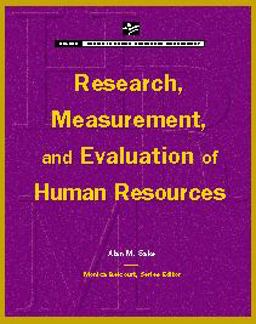 Research, Measurement and Evaluation of Human Resources  9780176462499 Front Cover
