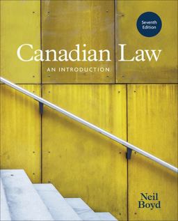 Canadian Law An Introduction 7th 9780176724429 Front Cover