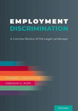 Employment Discrimination A Concise Review of the Legal Landscape  9780190085421 Front Cover