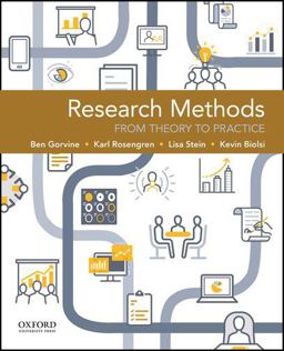 Research Methods From Theory to Practice  9780190201821 Front Cover