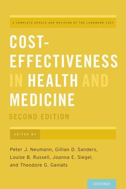 Cost-Effectiveness in Health and Medicine 2nd 9780190492939 Front Cover