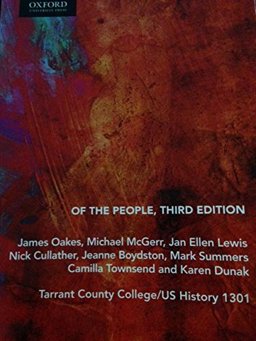 Of the People 3rd Edition Volume One Sources Custom Tarrant P