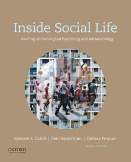 Inside Social Life: Readings in Sociological Psychology and Microsociology  9780190647889 Front Cover