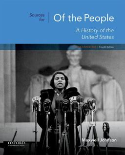 Sources for of the People Volume II: Since 1865 4th 9780190910150 Front Cover