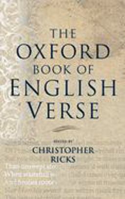 Oxford Book of English Verse  9780192141828 Front Cover