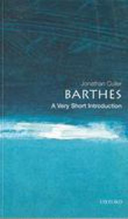 Barthes A Very Short Introduction 2nd 9780192801593 Front Cover