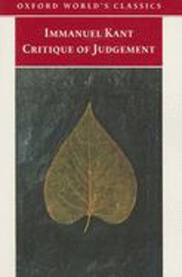 Critique of Judgement  9780192806178 Front Cover