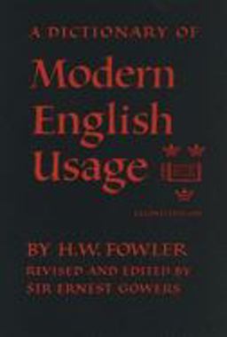 Dictionary of Modern English Usage 2nd 9780192813893 Front Cover