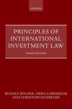 Principles of International Investment Law 3rd 9780192857811 Front Cover