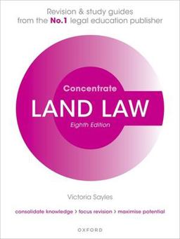 Land Law Concentrate Law Revision and Study Guide 8th 9780192865694 Front Cover