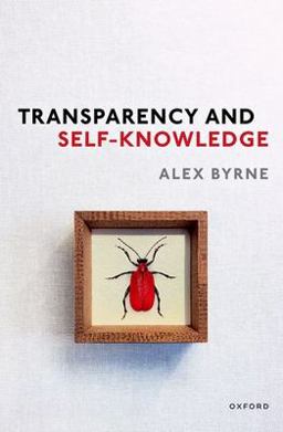 Transparency and Self-Knowledge  9780192868992 Front Cover