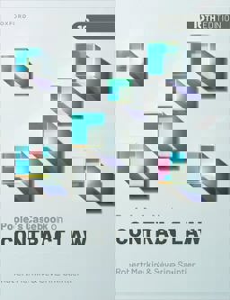 Poole's Casebook on Contract Law 16th 9780192885081 Front Cover