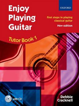 Enjoy Playing Guitar Tutor Book 1 + CD First Steps in Playing Classical Guitar  9780193371347 Front Cover