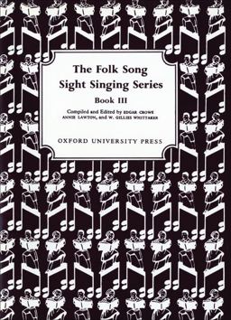 Folk Song Sight Singing Book 3  9780193853201 Front Cover
