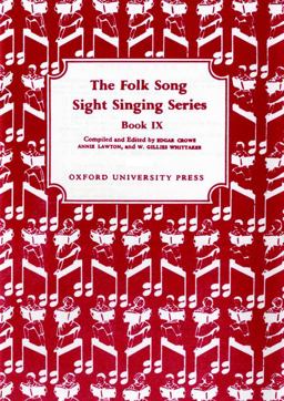 Folk Song Sight Singing Book 9  9780193853904 Front Cover
