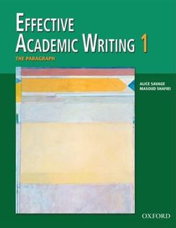 Effective Academic Writing The Paragraph  9780194309226 Front Cover