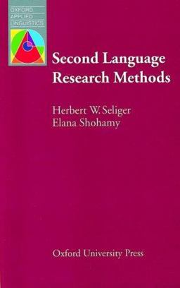 Second Language Research Methods  9780194370677 Front Cover