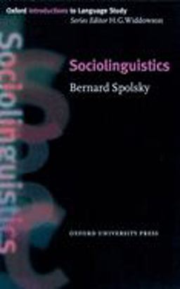 Sociolinguistics  9780194372114 Front Cover