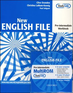 New English File: Pre-Intermediate Workbook with Answer Booklet and MultiROM Pack