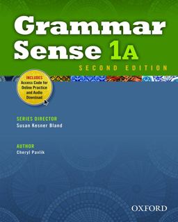 Grammar Sense 1A Student Book with Online Practice Access Code Card 2nd 9780194489119 Front Cover