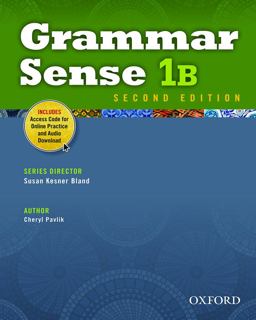 Grammar Sense 1B Student Book with Online Practice Access Code Card 2nd 9780194489126 Front Cover