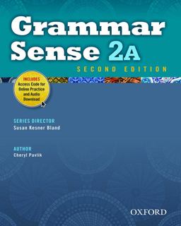 Grammar Sense 2A Student Book with Online Practice Access Code Card 2nd 9780194489140 Front Cover