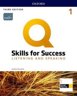 Q: Skills for Success: Level 1 Listening and Speaking Student Book with IQ Online Practice 3rd 9780194905138 Front Cover