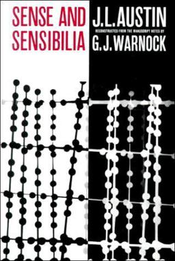 Sense and Sensibilia 2nd 9780195003079 Front Cover