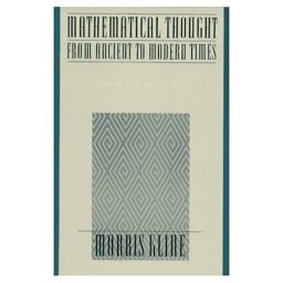 Mathematical Thought from Ancient to Modern Times, Volume 3  9780195061376 Front Cover