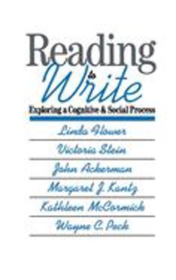 Reading-To-Write Exploring a Cognitive and Social Process  9780195061901 Front Cover