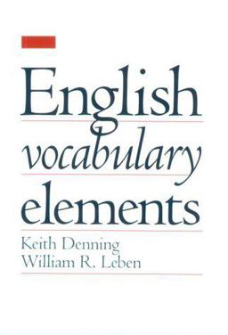 English Vocabulary Elements  9780195066098 Front Cover