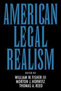 American Legal Realism  9780195071238 Front Cover