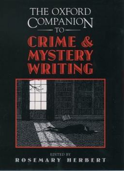 Oxford Companion to Crime and Mystery Writing  9780195072396 Front Cover