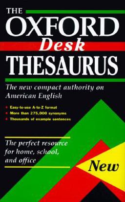 Oxford Desk Thesaurus  9780195099607 Front Cover