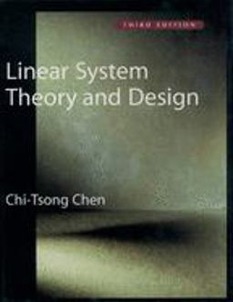 Linear System Theory and Design 3rd 9780195117776 Front Cover