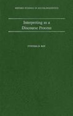 Interpreting As a Discourse Process  9780195119480 Front Cover