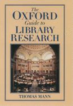 The Oxford Guide to Library Research