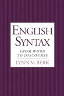English Syntax From Word to Discourse  9780195123531 Front Cover