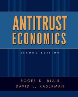 Antitrust Economics 2nd 9780195135350 Front Cover