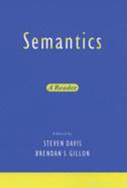 Semantics A Reader  9780195136982 Front Cover