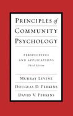 Principles of Community Psychology Perspectives and Applications 3rd 9780195144178 Front Cover