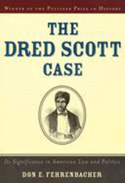Dred Scott Case Its Significance in American Law and Politics  9780195145885 Front Cover